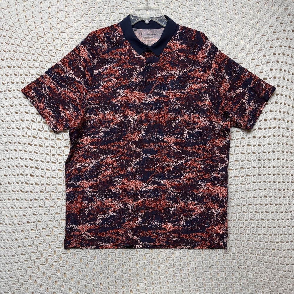 Under Armour UA Iso-Chill Printed Polo Shirt Mens XL Muti Color Short Sleeve - Picture 2 of 9
